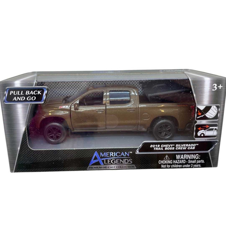 Macheta 2017 Chevrolet Silverado negru trail boss crew cab 1/32 - Imagine 1
