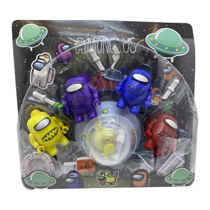 Set figurine Among Us cu OZN - Imagine 1