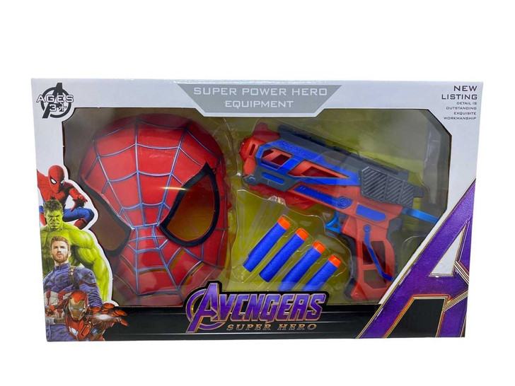 Set masca si pistol Spiderman - Imagine 1