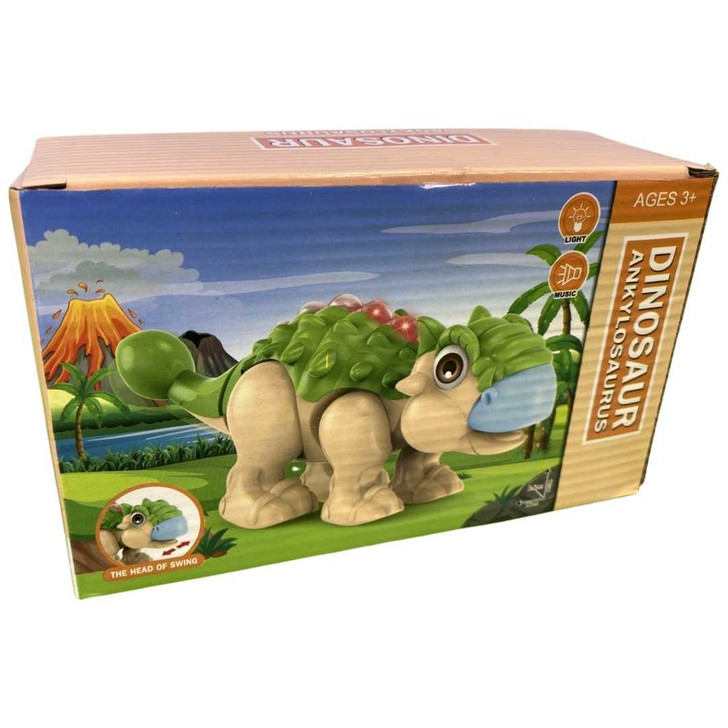 Dinozaur Ankylosaurus cu sunete si lumini - Imagine 2