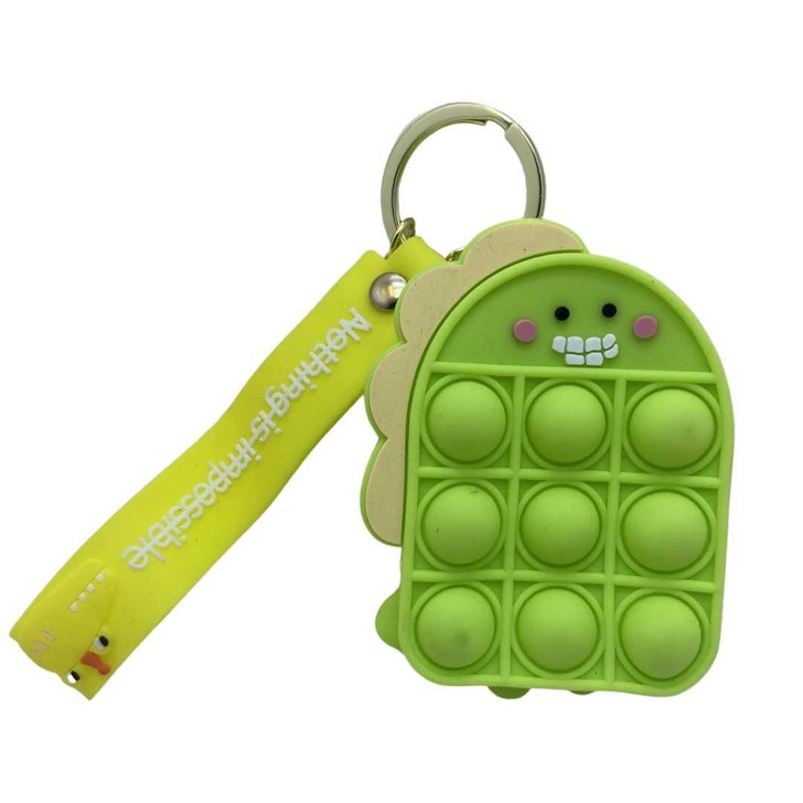 Breloc portofel pop it dinozaur - Imagine 1