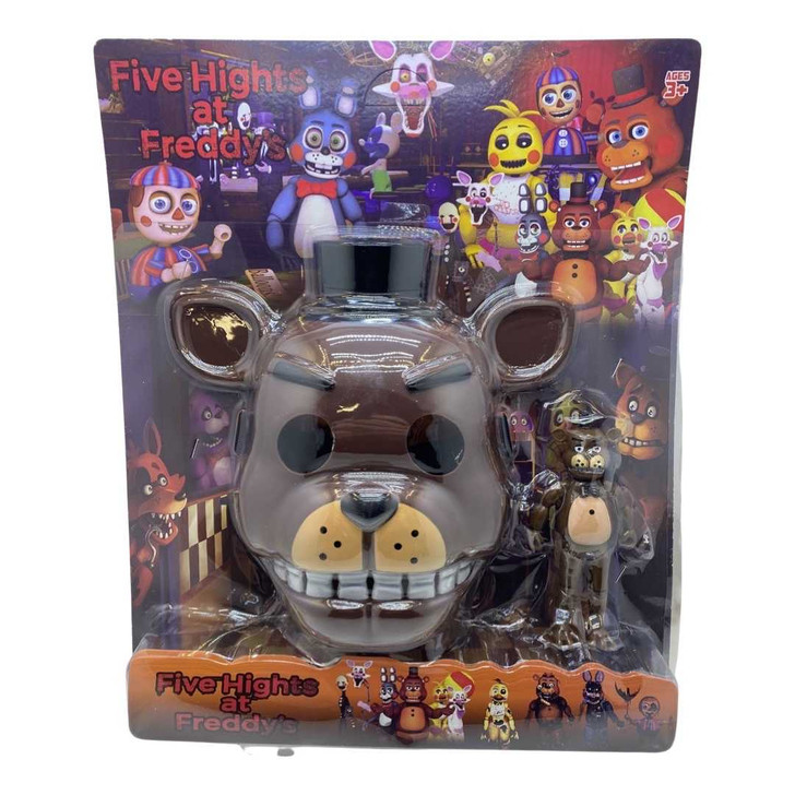 Set de masca si figurina FNAF Dark Freddy - Imagine 1