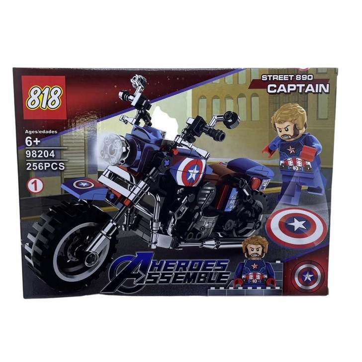 Lego motocicleta Avengers - Capitan America 98204-1  - Imagine 1