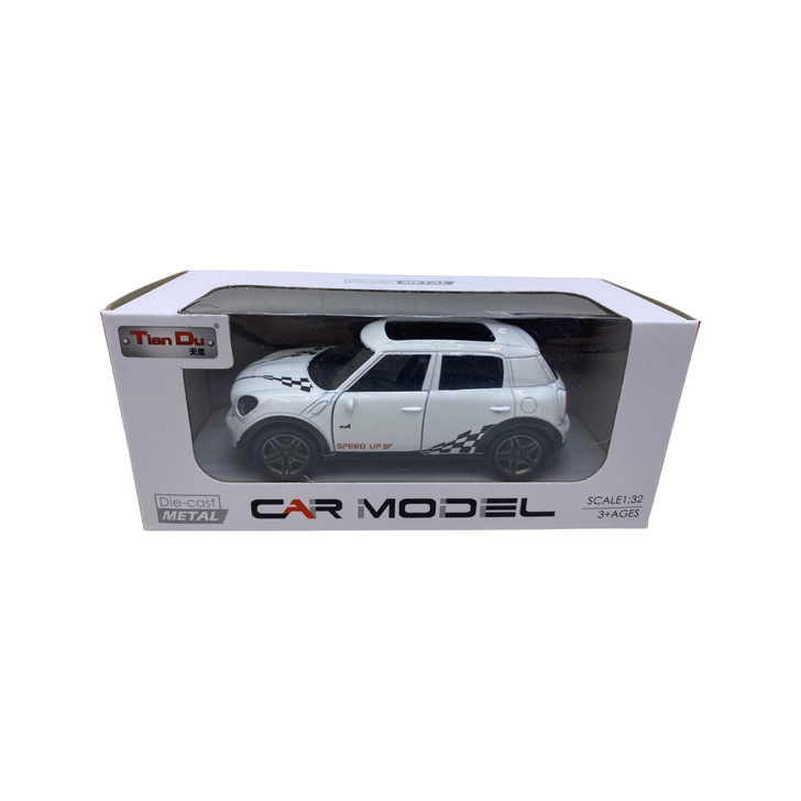 Macheta metal replica Mini Cooper scara 1:32 alb - Imagine 1