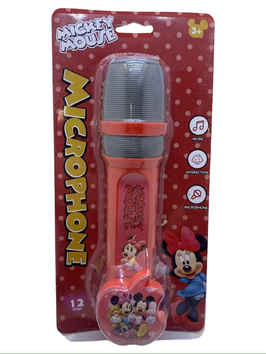 Microfon Mickey Mouse albastru amplifica vocea  - Imagine 1