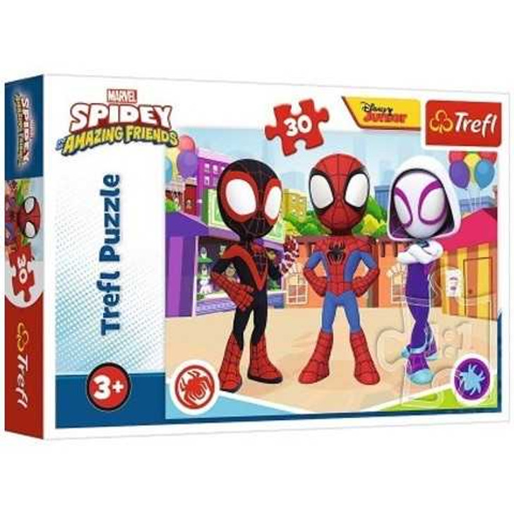 Puzzle Trefl Spidey and His Amazing Friends 30 piese - Imagine 1