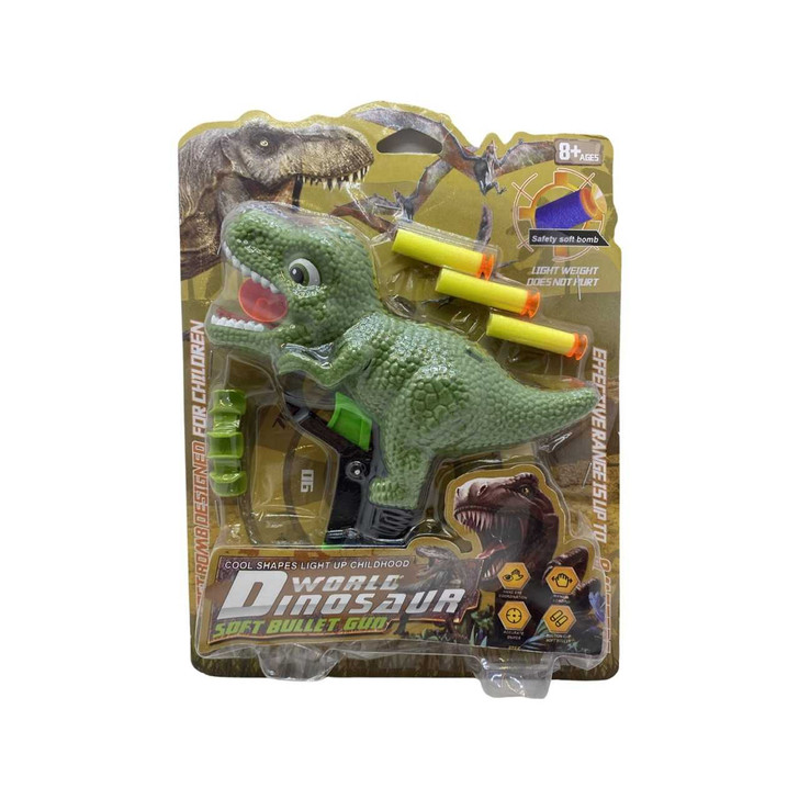Jucarie pistol cu ventuze dinozaur - Imagine 1