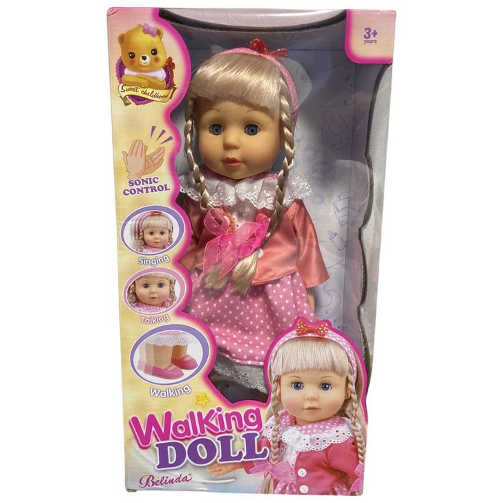 Papusa Walking Doll- papusica care merge cu senzor de sunet - Imagine 2