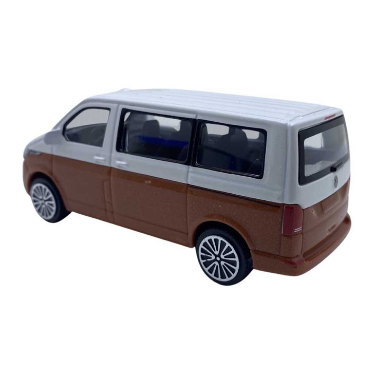 Macheta 2020 volkswagen multivan t6.1 bus, white/orange-gold Bburago 1/43 - Imagine 2