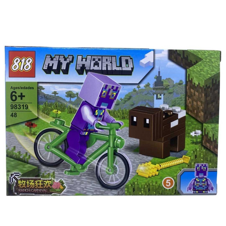 Set constructie tip Lego bicicleta My World 98319 - 5 - Imagine 1