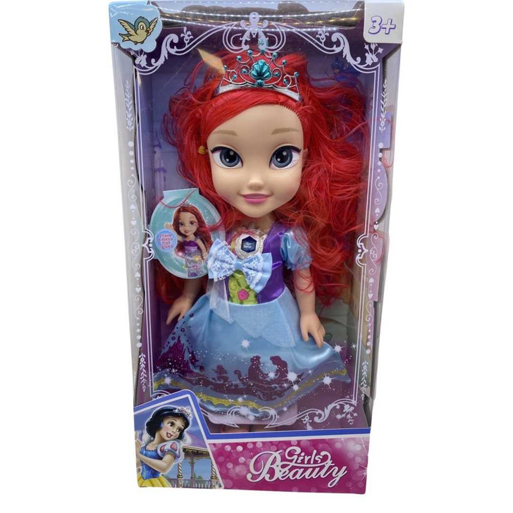 Papusa printesa Ariel cu sunet si lumini 30cm - Imagine 1