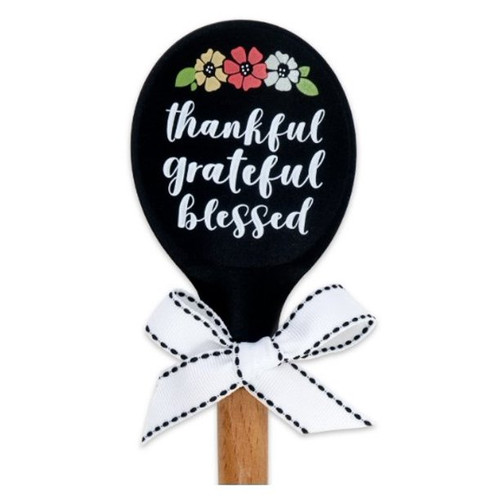 Thankful Grateful Blessed Silicone Spoon