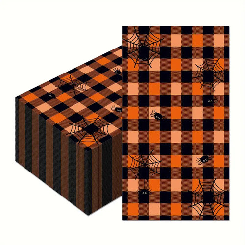 Halloween Spider Guest Napkin, Party Napkin Halloween Spider Guest Napkin, Party Napkin