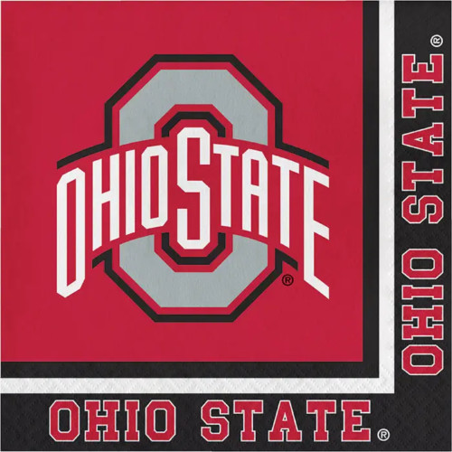 Ohio State University Lunch Napkin, Buckeyes