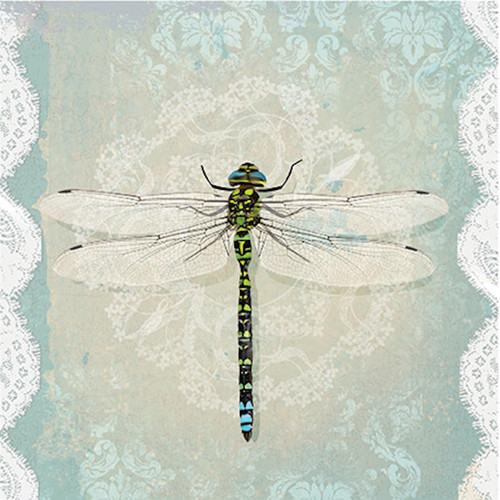 Romantic Dragonfly Lunch Napkin