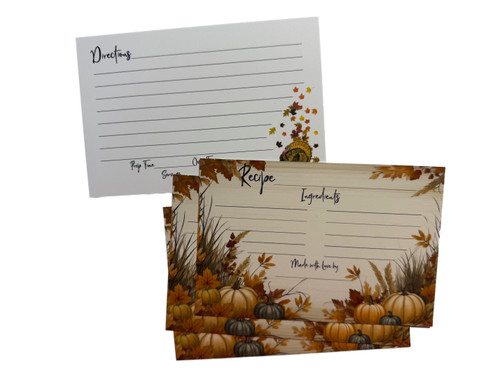 Harvest Time 4"x 6" Autumn Recipe Card
