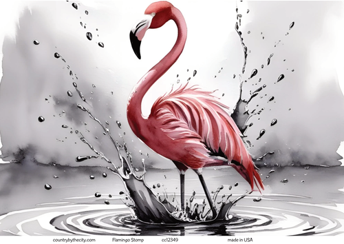 Flamingo & Flamingo Stomp Decoupage Rice Paper