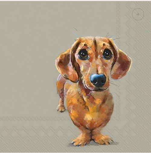 Dog Buddy Dachshund Lunch Napkin