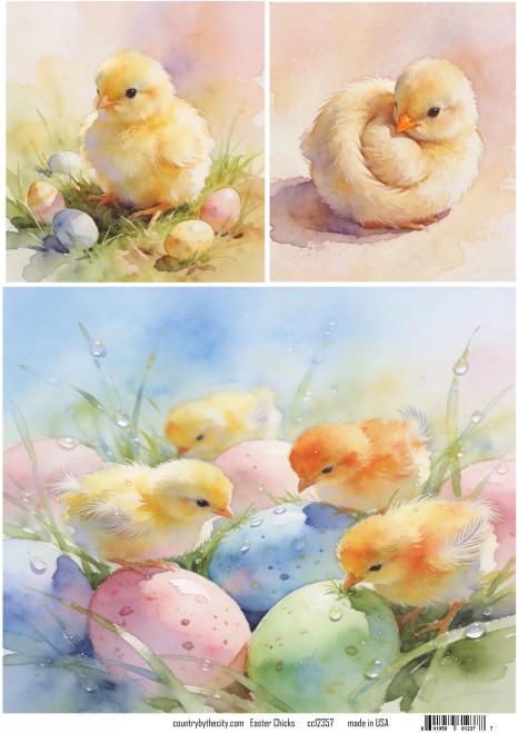 Easter Chicks Rice Paper, Baby Chicks