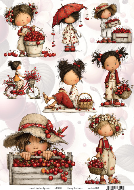 Cherry Blossoms A4 Decoupage Rice Paper
