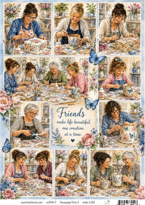 Decoupage Party A4 Decoupage Rice Paper