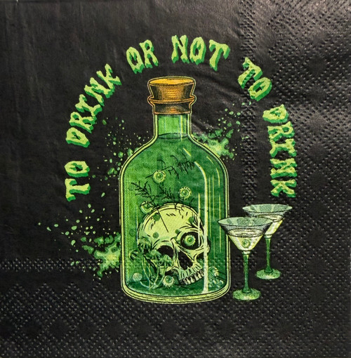 Halloween Potion Decoupage Cocktail Napkin