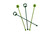 St. Patrick's Day Acrylic Swizzle Stick Set of 4