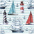 Watercolour Sailing Motifs Lunch Napkin, Nautical, Maritime
