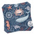 Marine Life Lunch Napkin, Nautical, Coastal