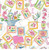 Mahjong Cocktail Napkin Pink and Blue Styles