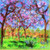 Monet  Watercolor Floral Pink Blossoms Lunch Napkin