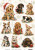 Tangled Up Christmas Pups A4 Decoupage Rice Paper