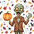 Zombie Scare Halloween Cocktail Napkin