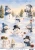 Grey Snowmen Holiday A4 Decoupage Rice Paper