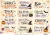 Halloween Sentiments Collage A4 Decoupage Rice Paper