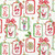 Mahjong and Santa Holiday Cocktail Napkin, Decoupage