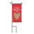 Valentine's Day Heart Miniature Garden Flag w/Pole