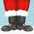 Santa Boots Holiday Cocktail Napkin