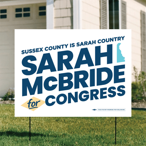 Sussex County Is Sarah Country (24" x 18" Coroplast Yard Sign)