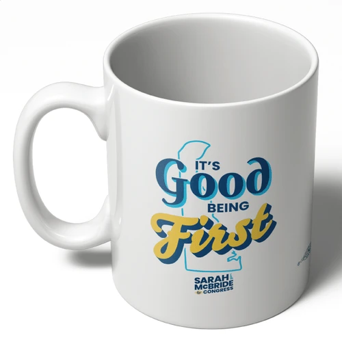 It's Good Being First - Stacked Logo (11oz. Coffee Mug)