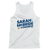 Sarah McBride - Stacked Logo (Unisex White Tank)