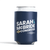 Sarah McBride - Stacked Logo (Navy Can Cooler)