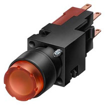 Siemens 3SB2206-0LF01 ILL. PUSHB., BLUE, RAISED, W2X4.6D, 1NO