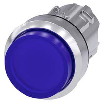 Siemens 3SU1051-0BB50-0AA0-ZX90 ILLUMINATED PUSHBUTTON, BLUE
