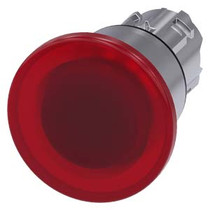 Siemens 3SU1051-1BA20-0AA0-ZX90 ILLUM. MUSHROOM PUSHBUTTON, 40MM, RED