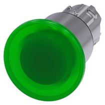 Siemens 3SU1051-1EA40-0AA0-ZY12 ILLUM. MUSHROOM PUSHBUTTON, 40MM, GREEN