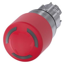 Siemens 3SU1051-1GB20-0AA0-ZX90 ILL. EM. STOP MUSHR. PUSHBUTTON,30MM,RED