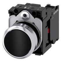 Siemens 3SU1150-0AB10-1CA0-ZX90 PUSHBUTTON, BLACK