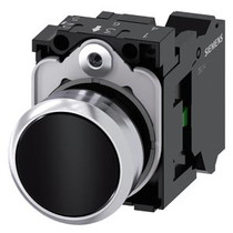 Siemens 3SU1150-0AB10-3BA0-ZY19 PUSHBUTTON, BLACK