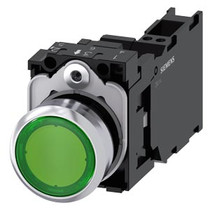 Siemens 3SU1152-0AB40-3FA0-ZY11 ILLUMINATED PUSHBUTTON, GREEN